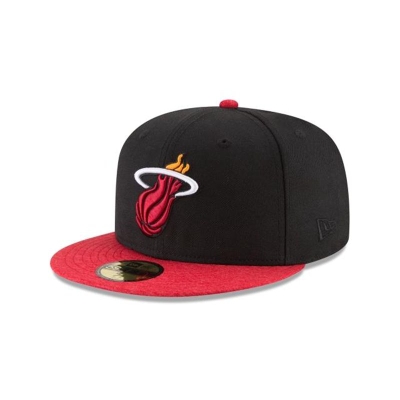 Miami Heat Gorra | New Era NBA Shadow Tech 59fifty Fitted Cap Mexico - Negros
